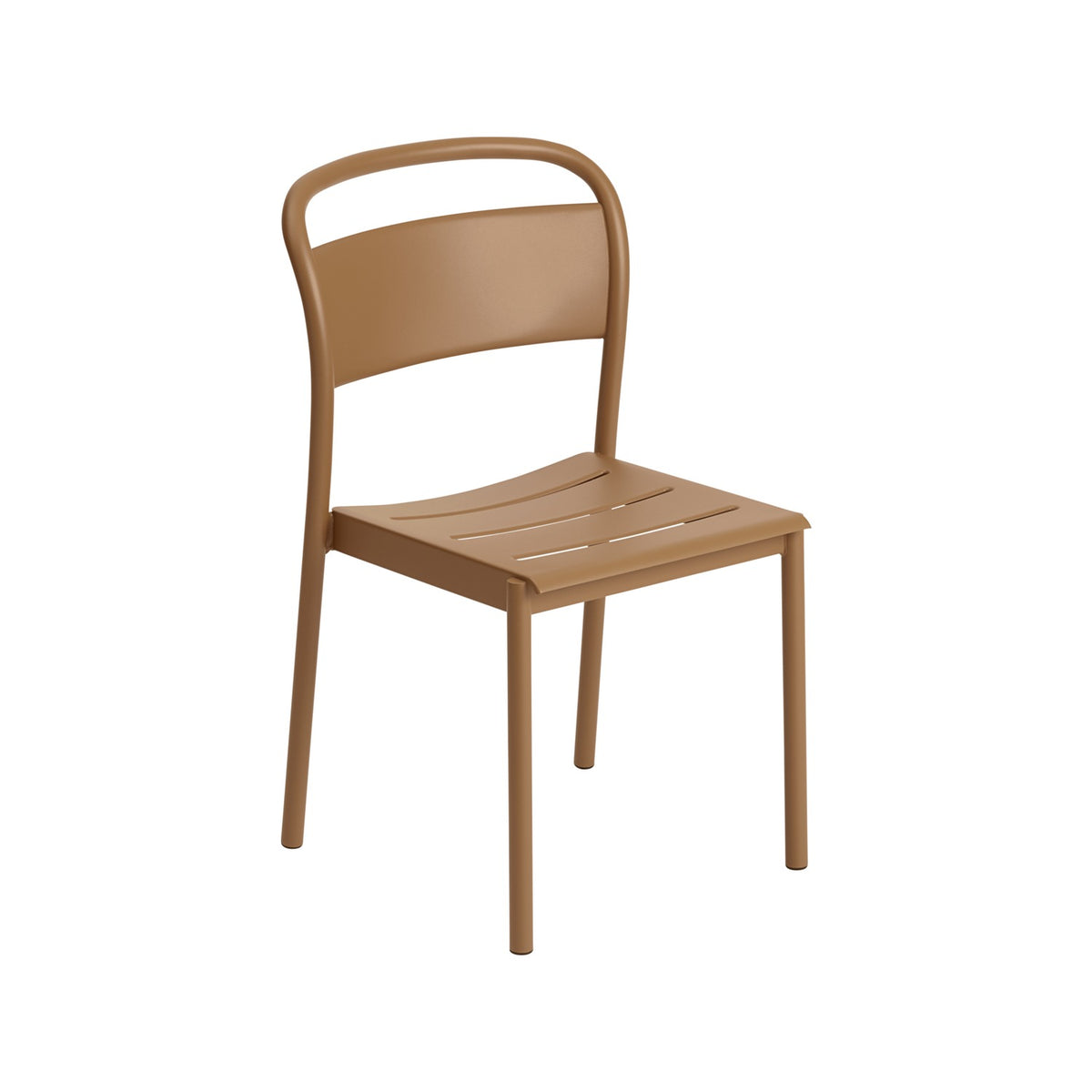 Linear Steel Side Chair - Burnt Orange - Outdoor Dining Chairs - Muuto