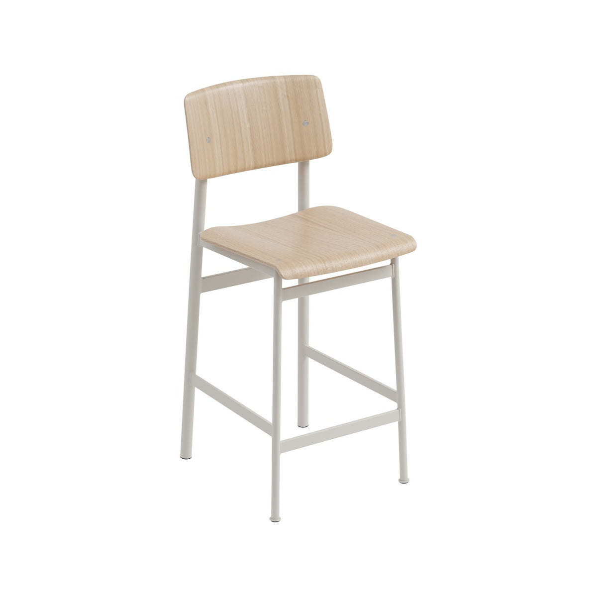 Loft Counter Stool - Oak / Grey - Stools - Muuto