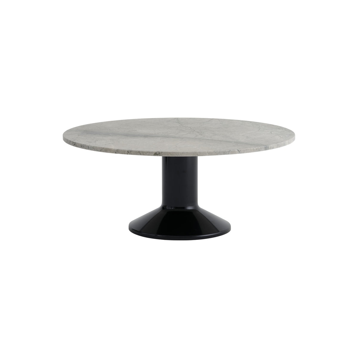 Midst Coffee Table - Grey Marble / Black - Coffee & Side Tables - Muuto