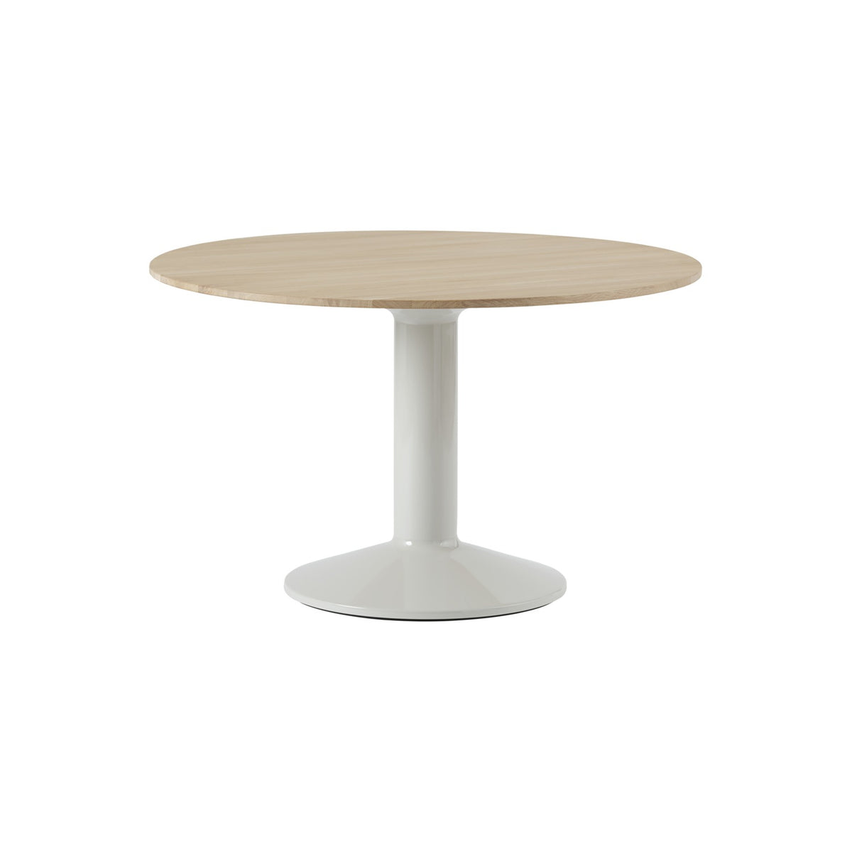 Midst Table - Ø 120 cm, Oiled Oak, Grey - Dining Tables - Muuto