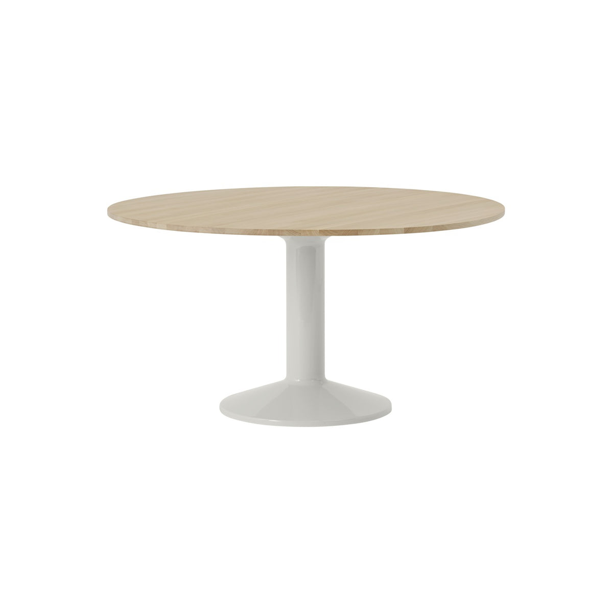 Midst Table - Ø 140 cm, Oiled Oak, Grey - Dining Tables - Muuto