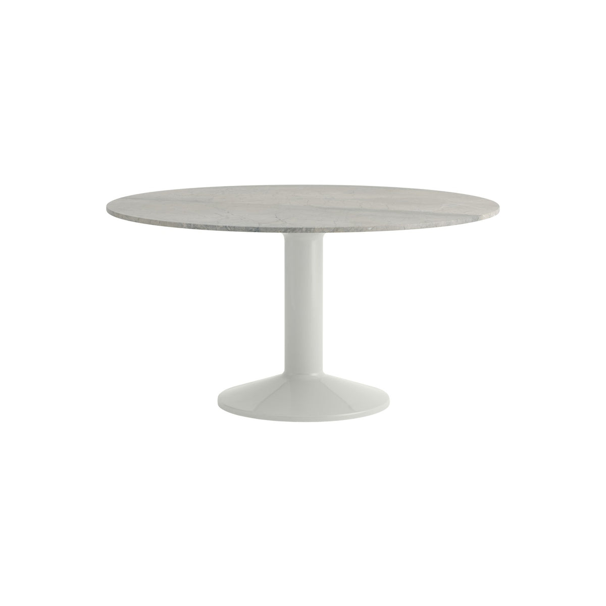 Midst Table - Ø 140 cm, Grey Marble, Grey - Dining Tables - Muuto