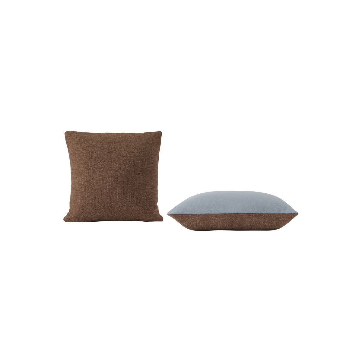 Mingle Cushion - 45 × 45 cm, Copper Brown / Light Blue - Cushions - Muuto