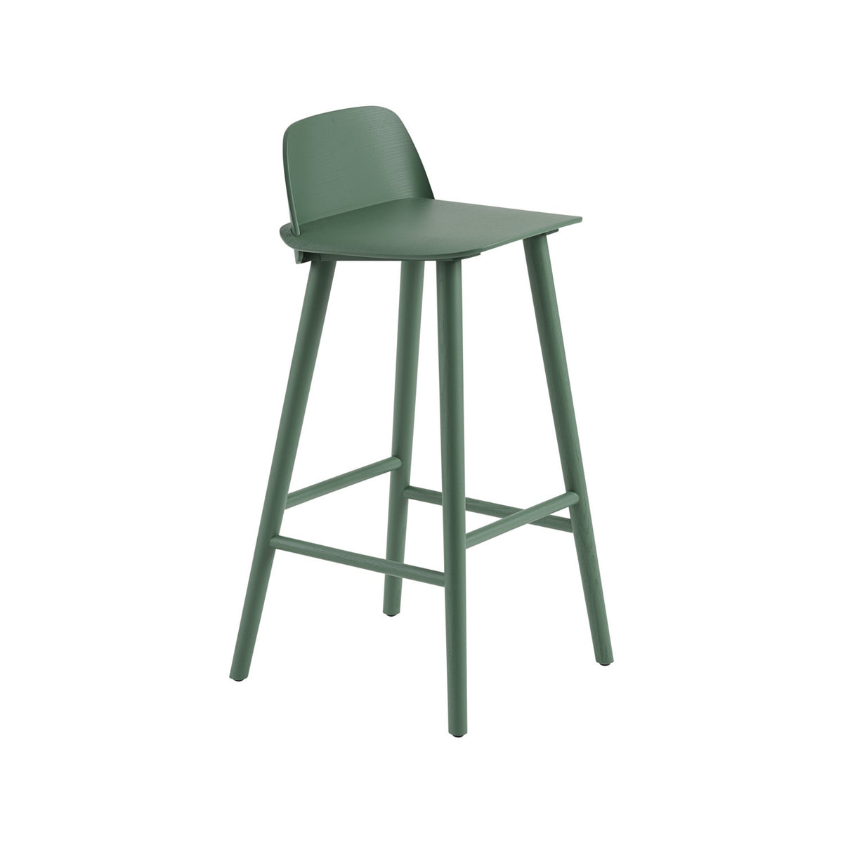 Nerd Bar Stool - Green - Stools - Muuto