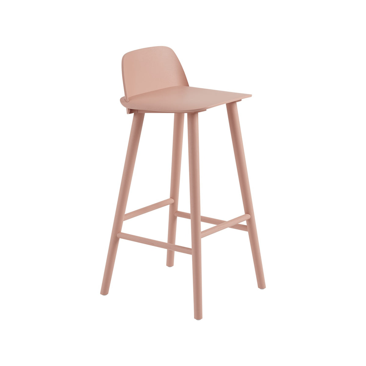 Nerd Bar Stool - Tan Rose - Stools - Muuto