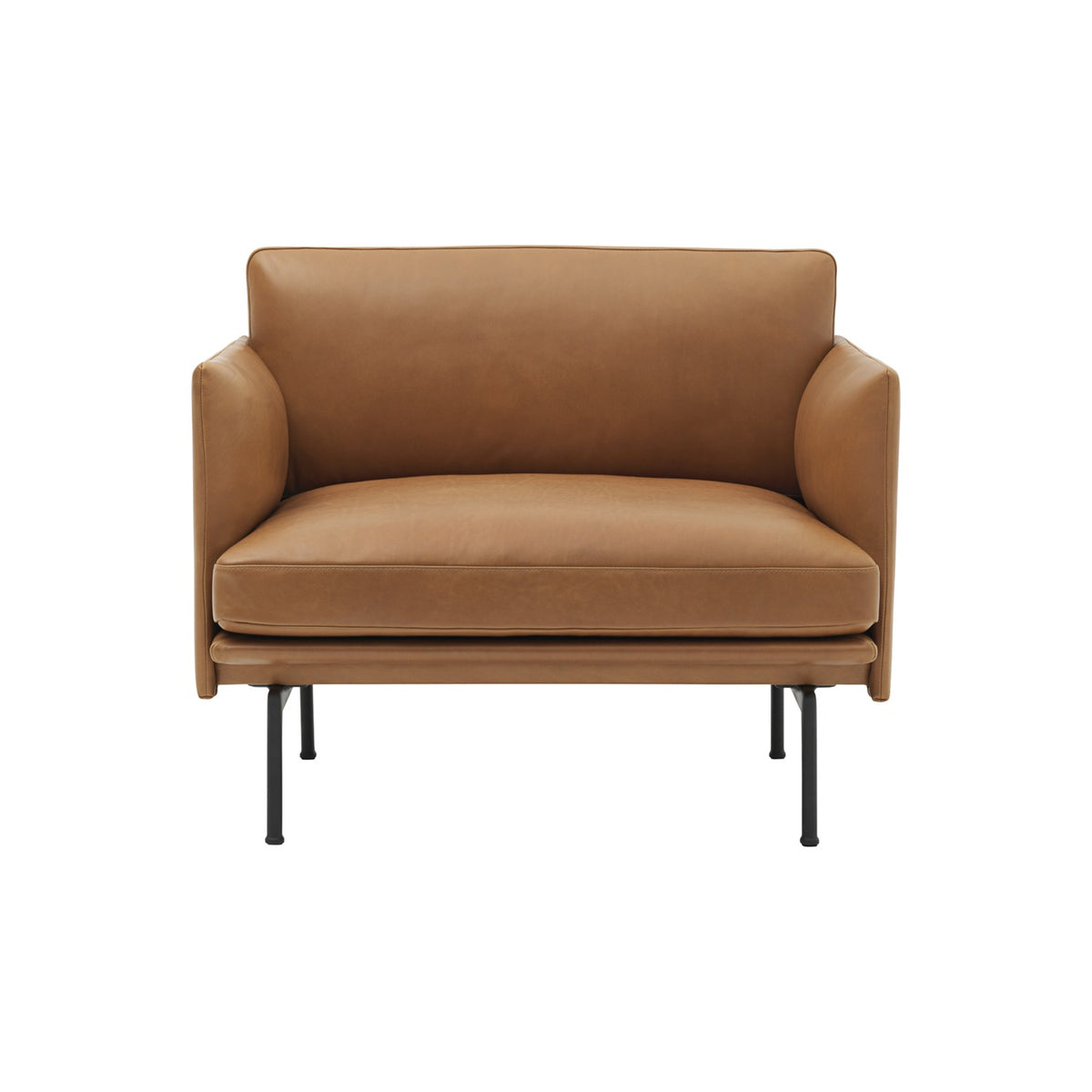 Outline Chair - Cognac Leather - Chairs - Muuto