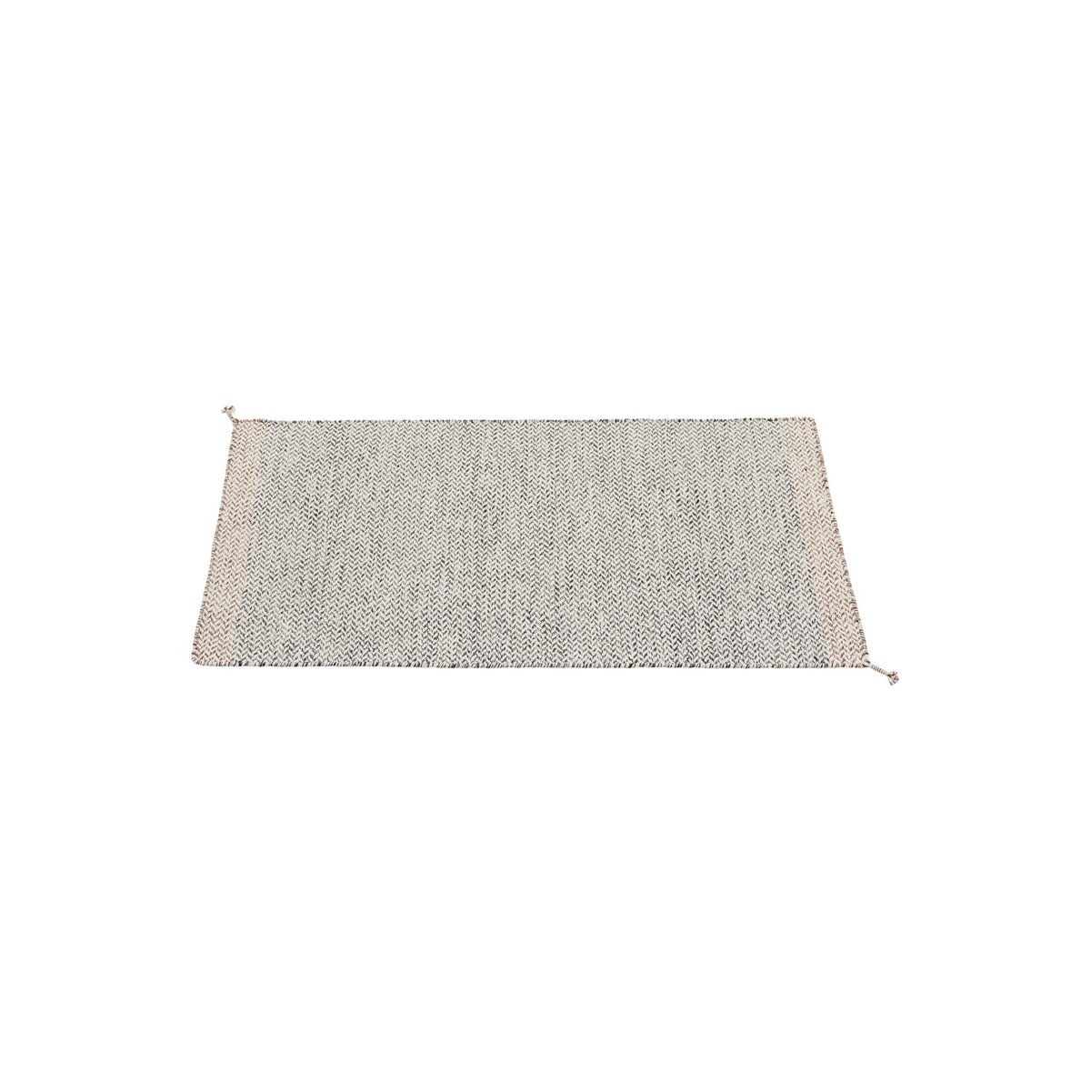 Ply Rug Recycled Polyester - 85 × 140 cm, Black/White - Rugs - Muuto