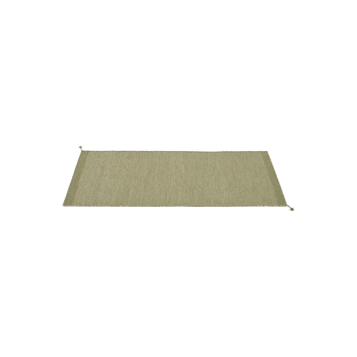 Ply Rug Recycled Polyester - 80 × 200 cm, Moss Green - Rugs - Muuto