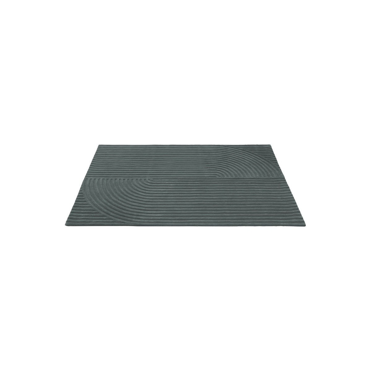 Relevo Quattro Rug - 170 × 240 cm, Dark Green - Rugs - Muuto