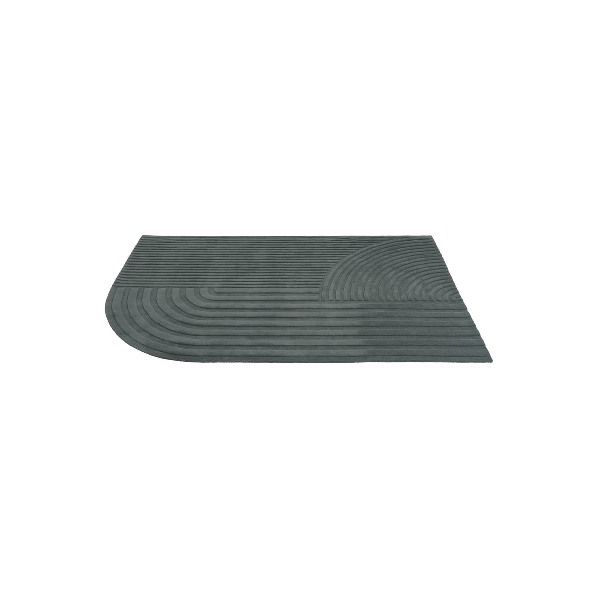 Relevo Rug - 200 × 300 cm, Dark Green - Rugs - Muuto