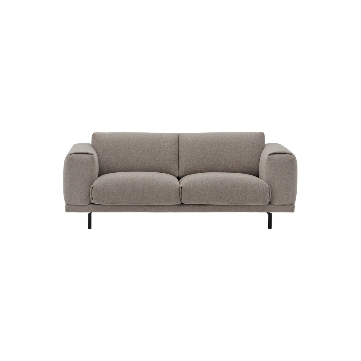 Rest Sofa - 2-Seater, Hearth 6 / Black - Sofas - Muuto