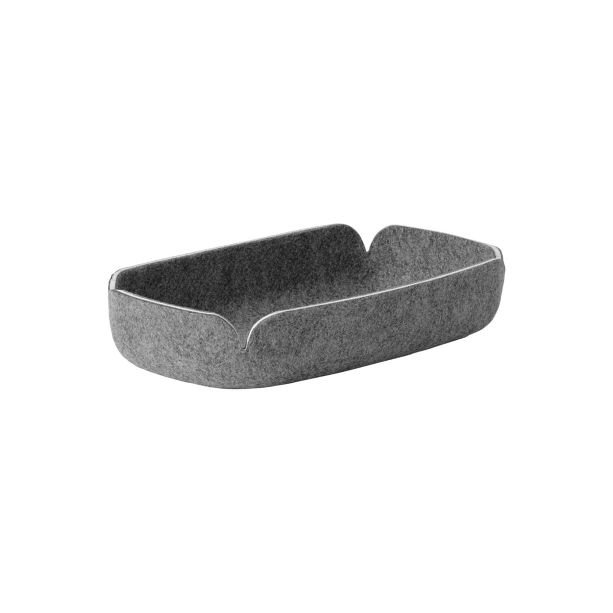 Restore Tray - 28 × 15.5 cm, Grey Mélange - Storage Box - Muuto