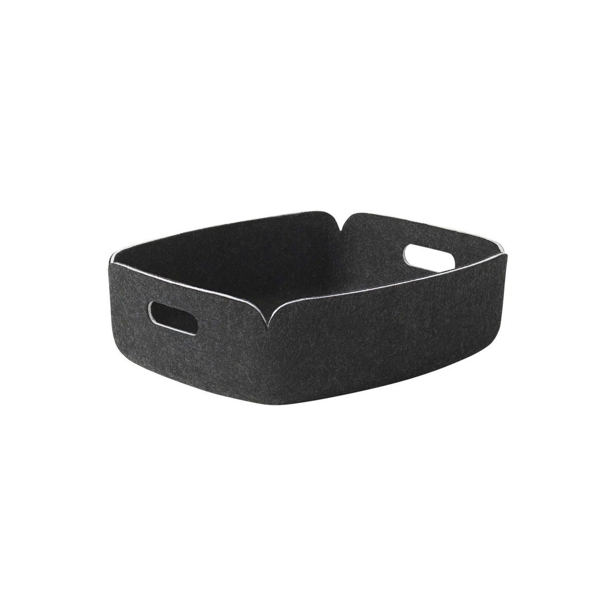Restore Tray - 40 × 31 cm, Black Mélange - Storage Box - Muuto