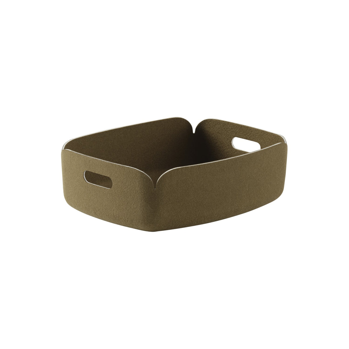 Restore Tray - 40 × 31 cm, Brown Green - Storage Box - Muuto