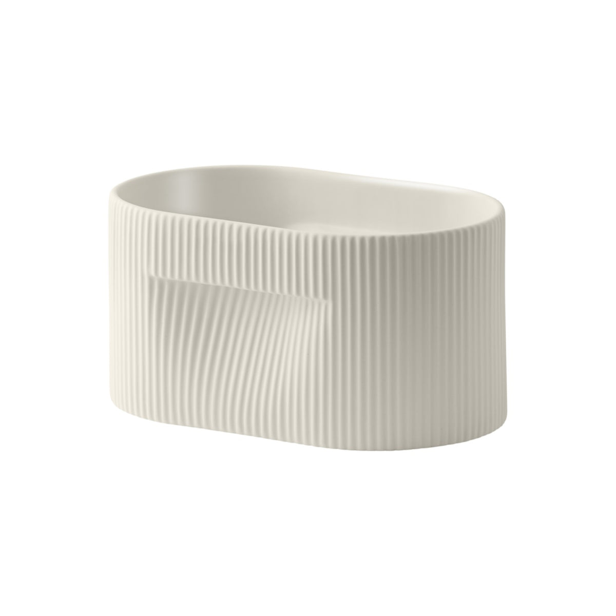 Ridge Planter - H 13 cm, Off-White - Planters - Muuto