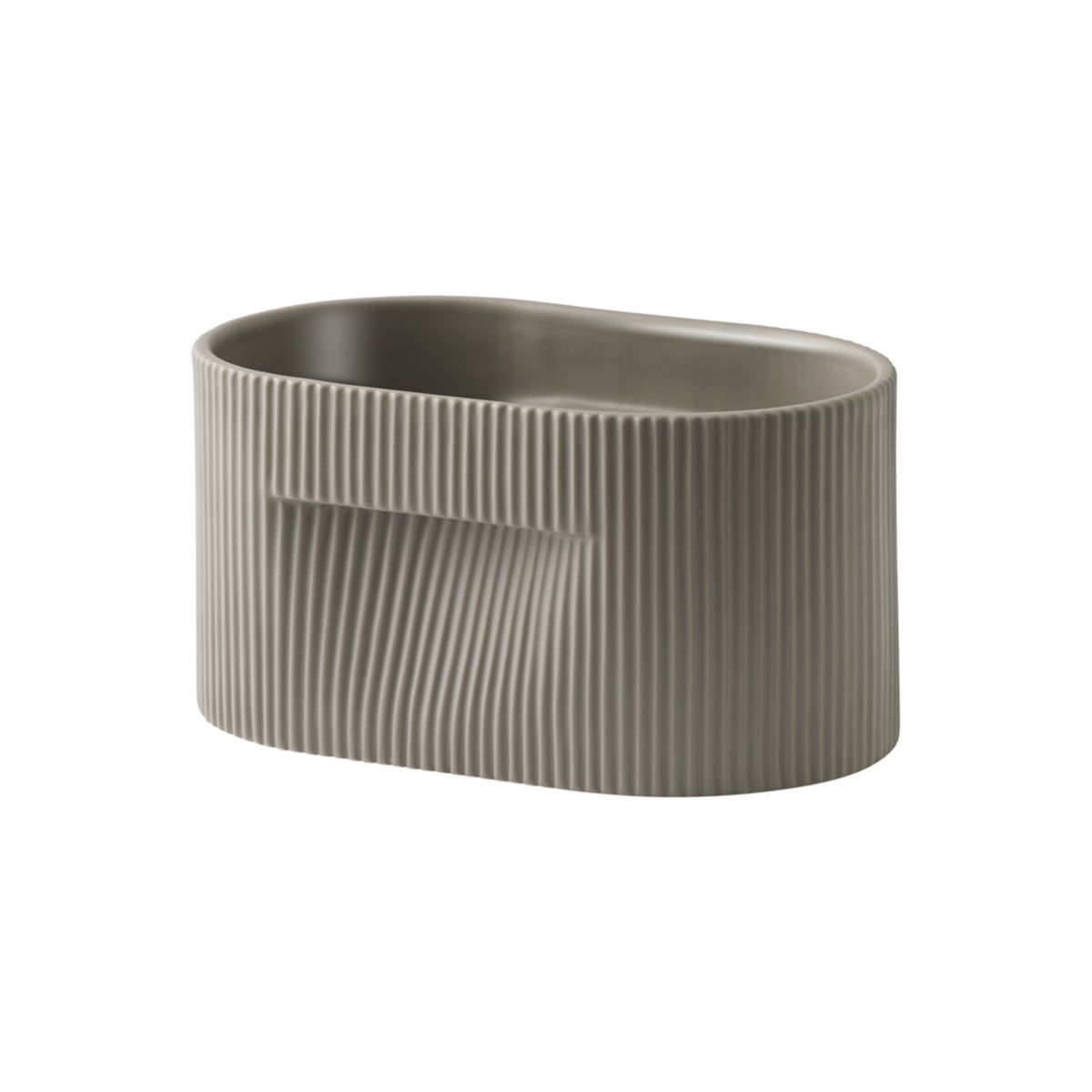 Ridge Planter - H 13 cm, Taupe - Planters - Muuto