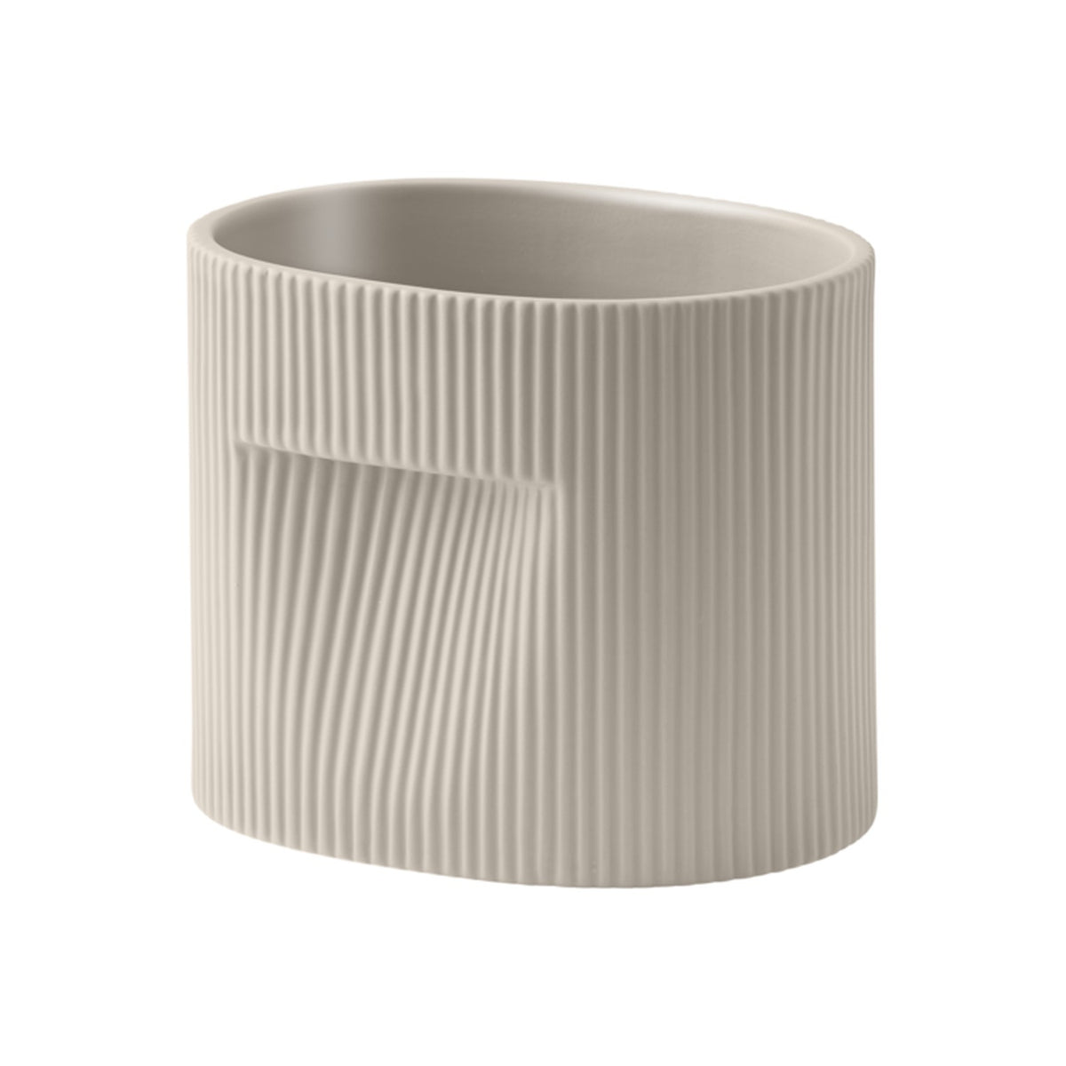 Ridge Planter - H 15 cm, Beige - Planters - Muuto