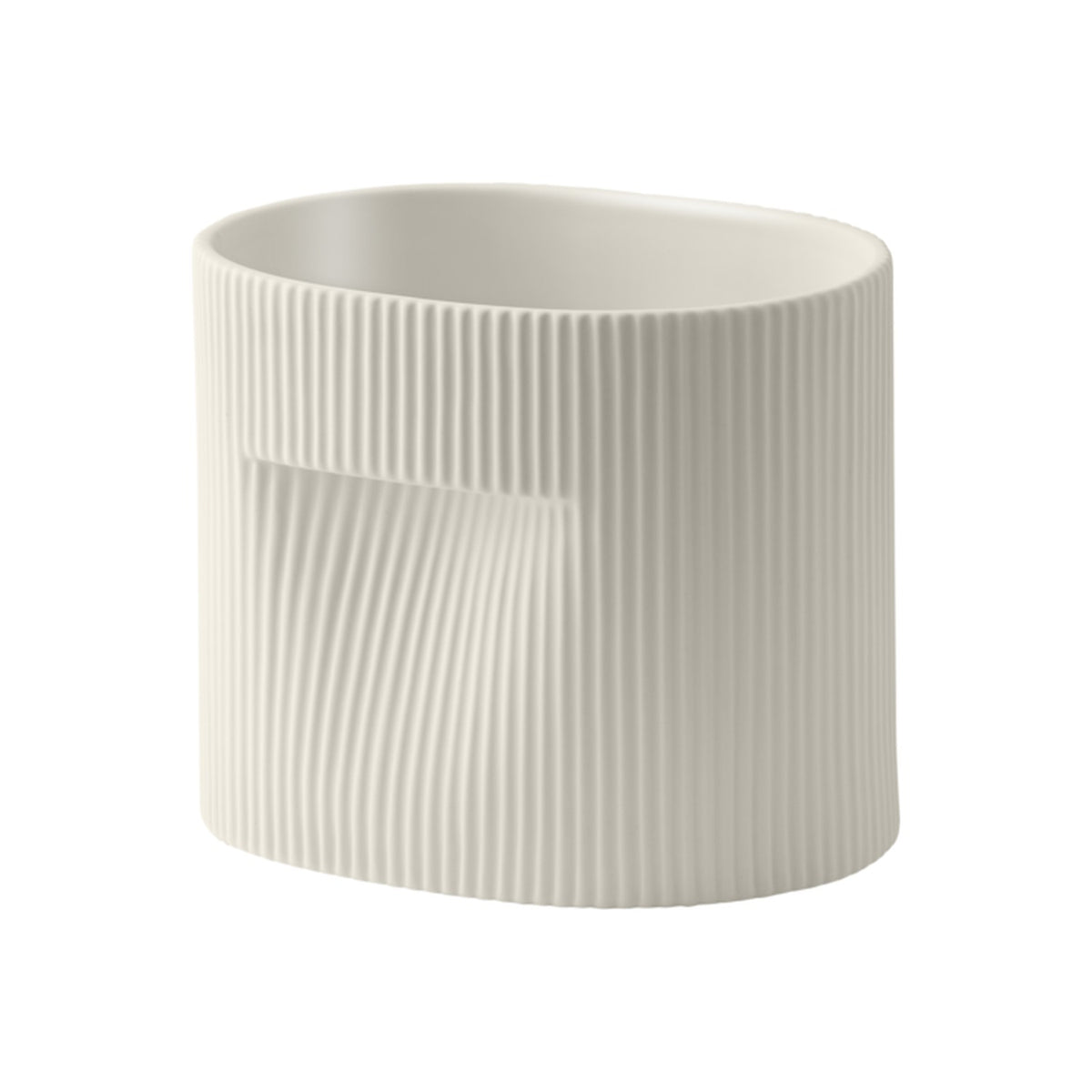 Ridge Planter - H 15 cm, Off-White - Planters - Muuto