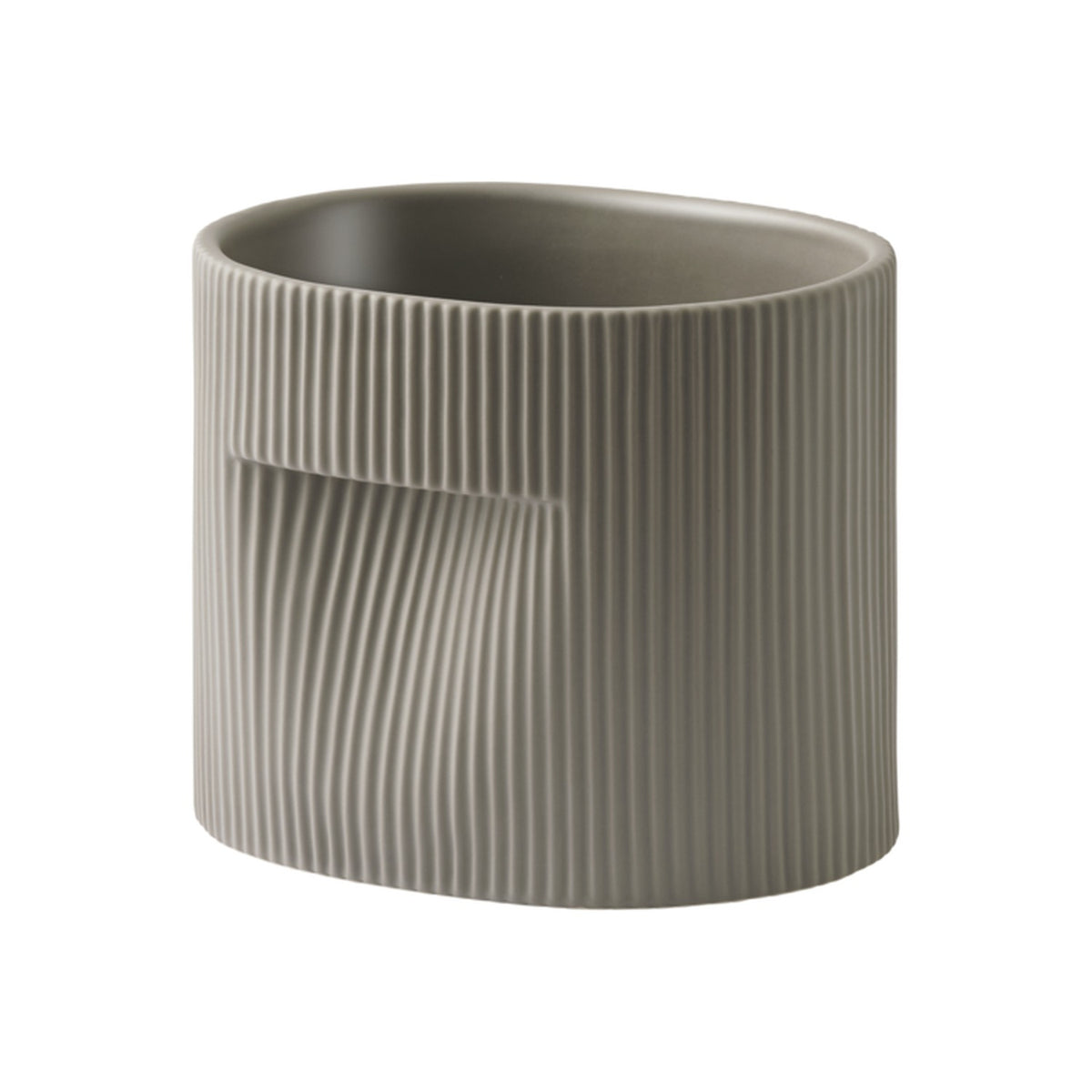 Ridge Planter - H 15 cm, Taupe - Planters - Muuto