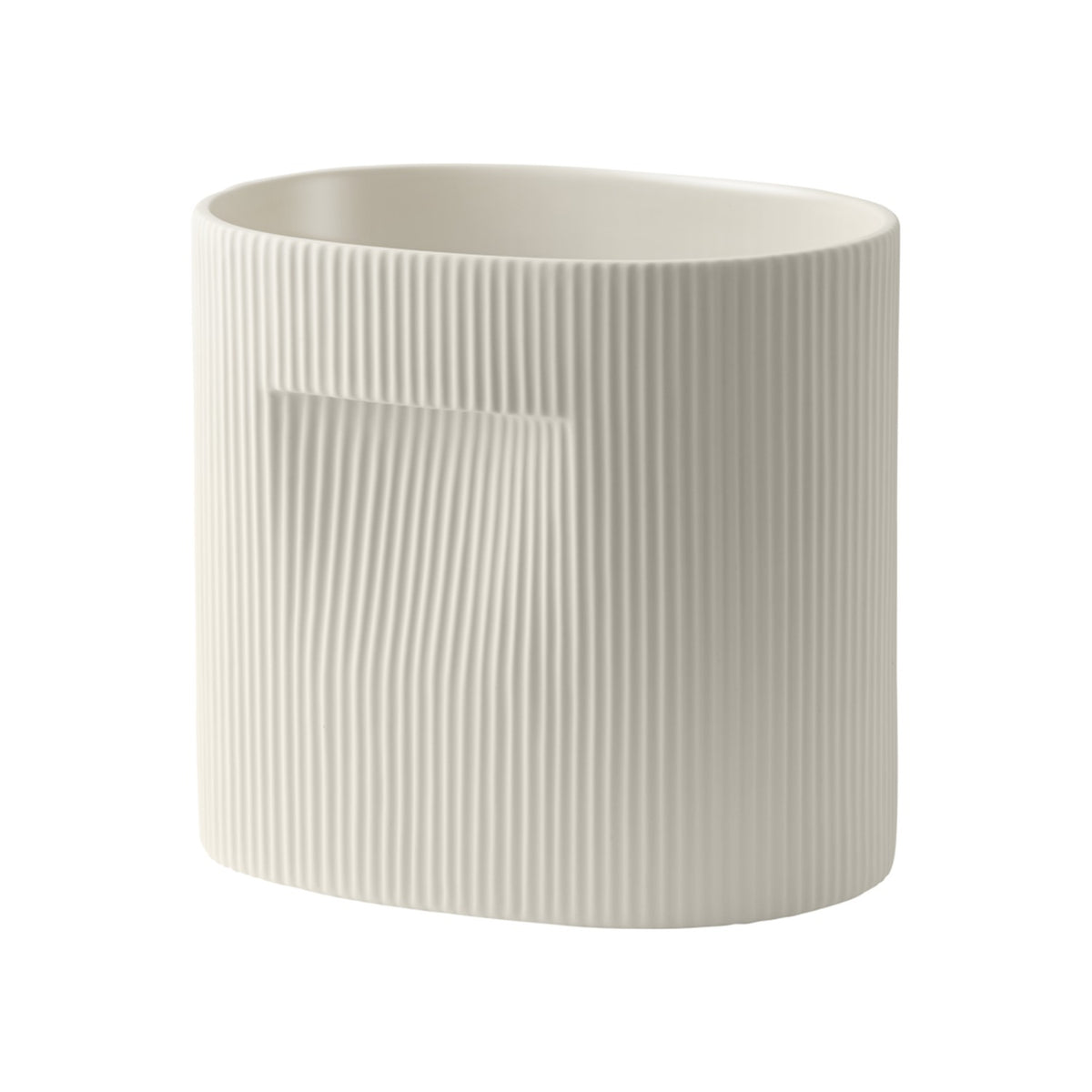 Ridge Planter - H 24 cm, Off-White - Planters - Muuto