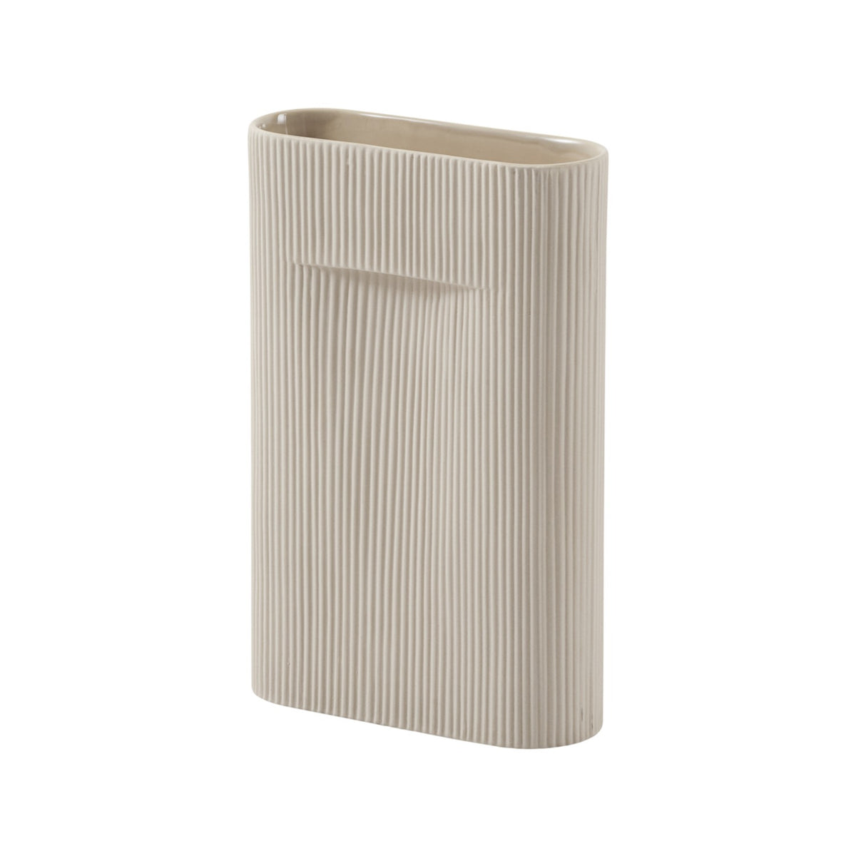 Ridge Vase - H 35 cm, Beige - Vase - Muuto