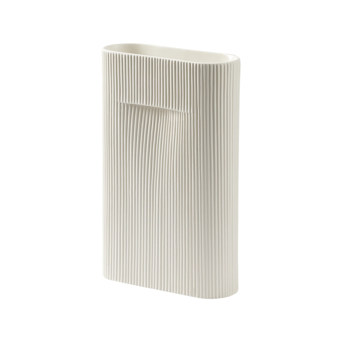 Ridge Vase - H 35 cm, Off-White - Vase - Muuto