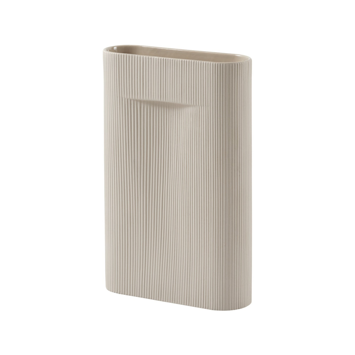 Ridge Vase - H 48.5 cm, Beige - Vase - Muuto