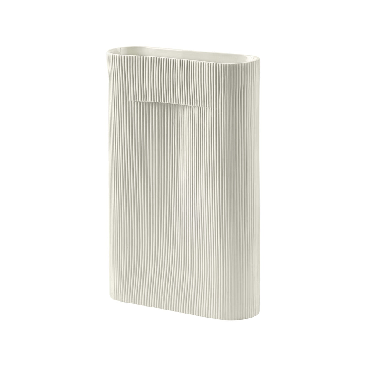 Ridge Vase - H 48.5 cm, Off-White - Vase - Muuto