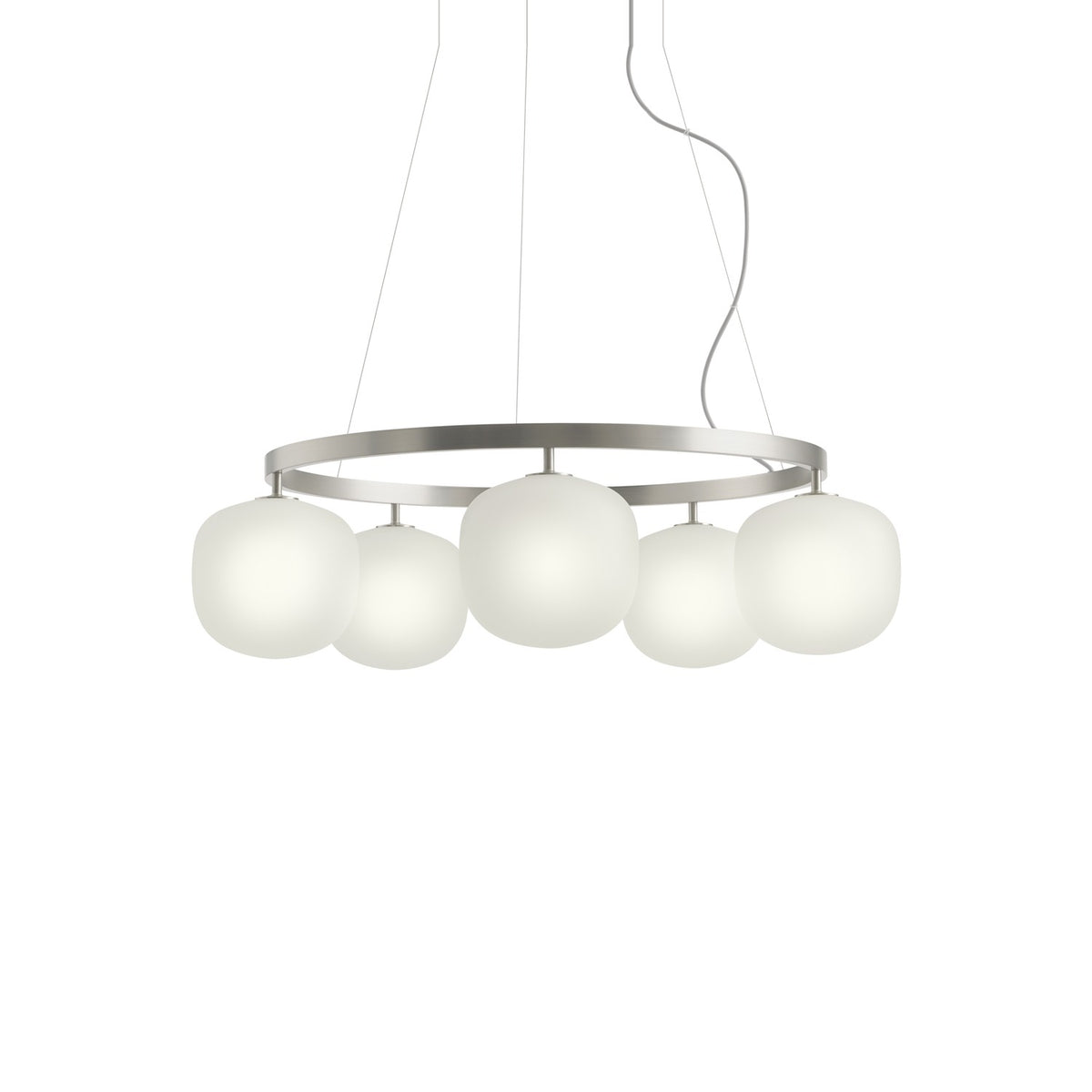 Rime Chandelier - Aluminium Grey - Pendant Lights - Muuto