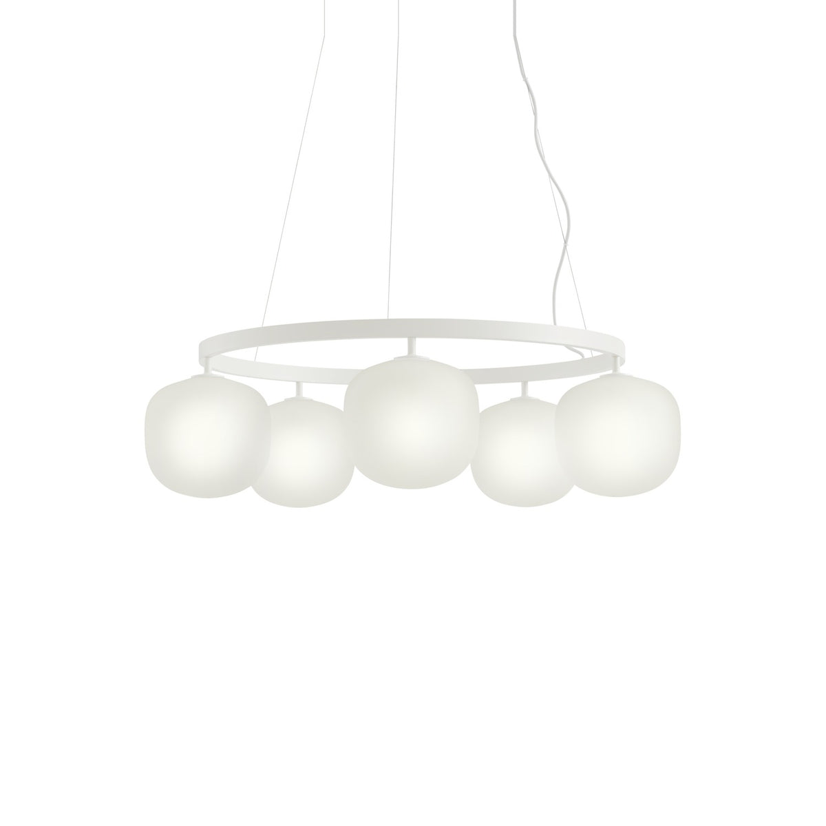 Rime Chandelier - White - Pendant Lights - Muuto