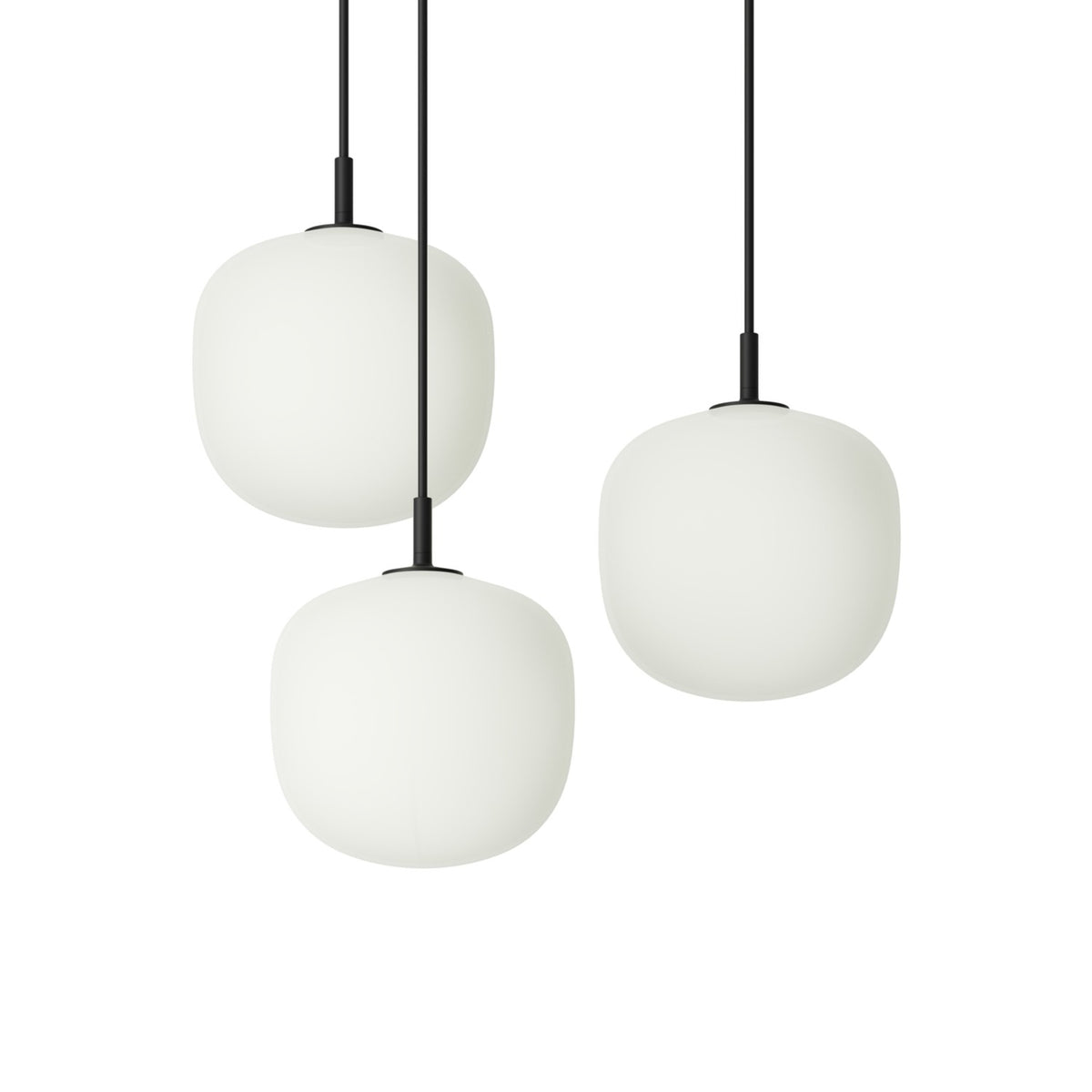 Rime Pendant Cluster - 3 × Ø 18 cm, Black - Pendant Lights - Muuto