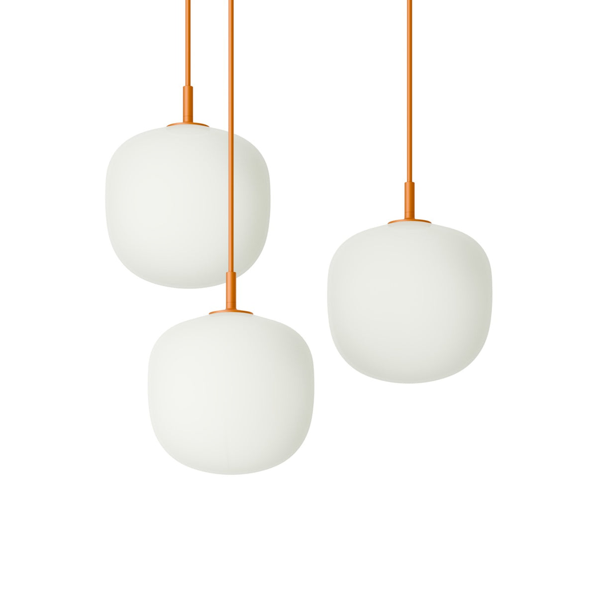 Rime Pendant Cluster - 3 × Ø 18 cm, Orange - Pendant Lights - Muuto