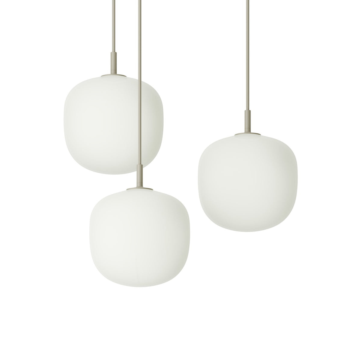 Rime Pendant Cluster - 3 × Ø 18 cm, Grey - Pendant Lights - Muuto
