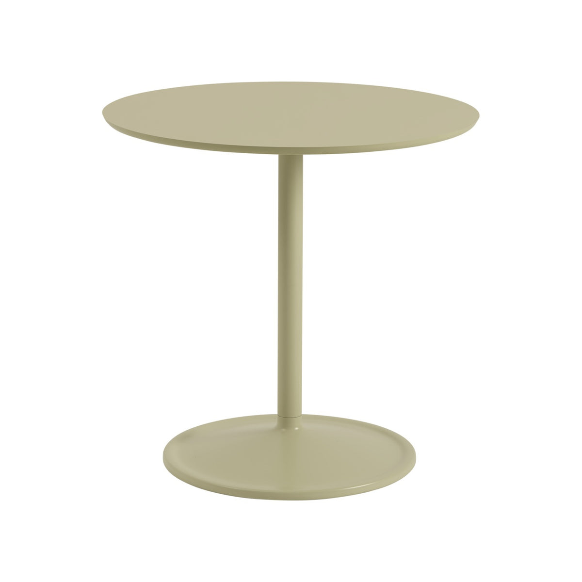 Soft Café Table - Ø 75 cm, Beige Green Laminate / Beige Green - Dining Tables - Muuto