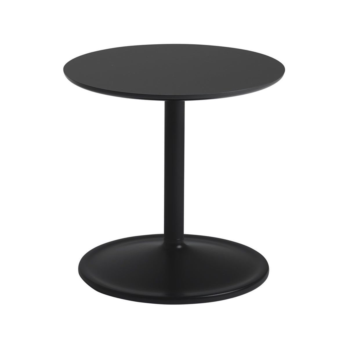 Soft Side Table - Ø 41 × H 40 cm, Black Nanolaminate / Black - Side Tables - Muuto