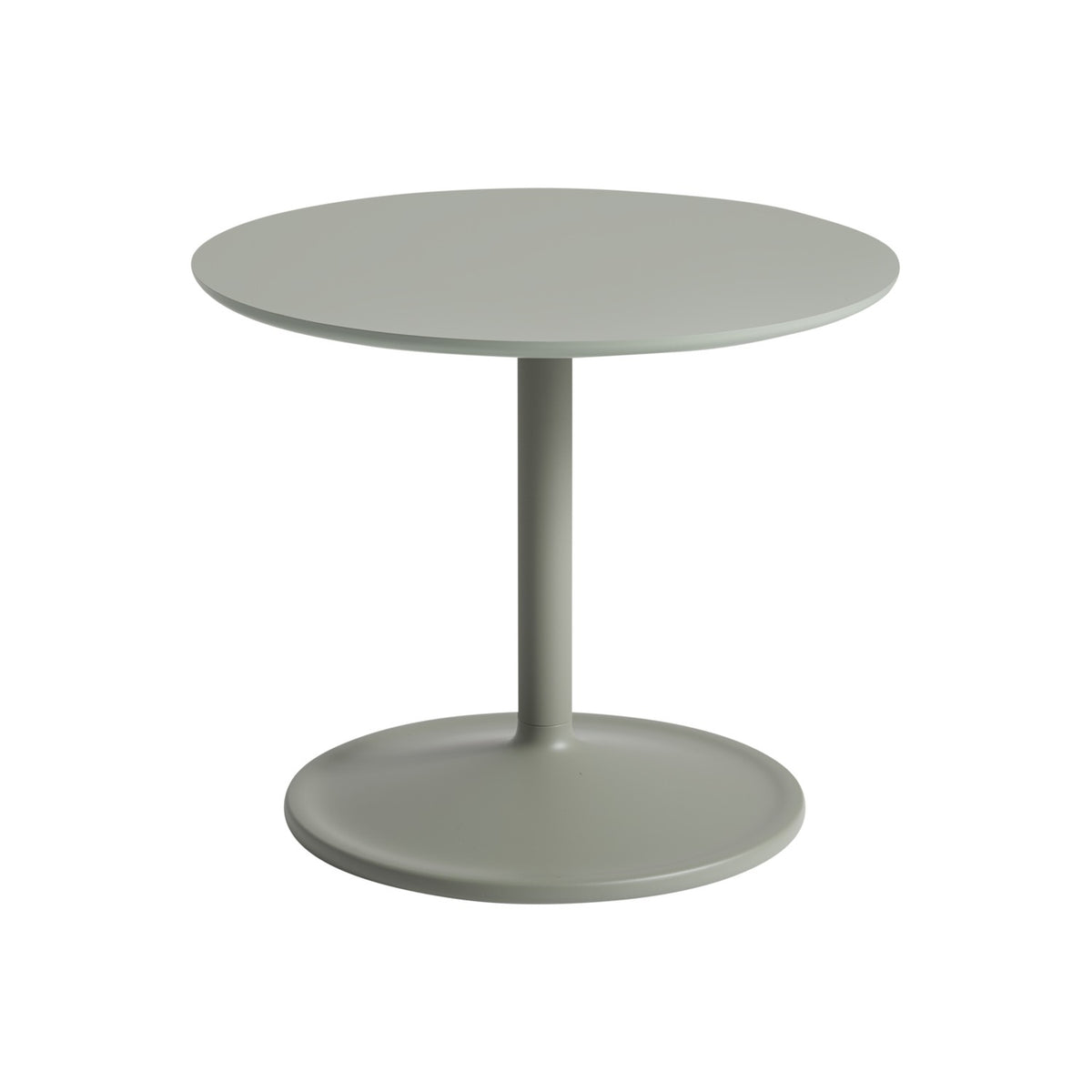 Soft Side Table - Ø 48 × H 40 cm, Grey Linoleum / Grey - Side Tables - Muuto