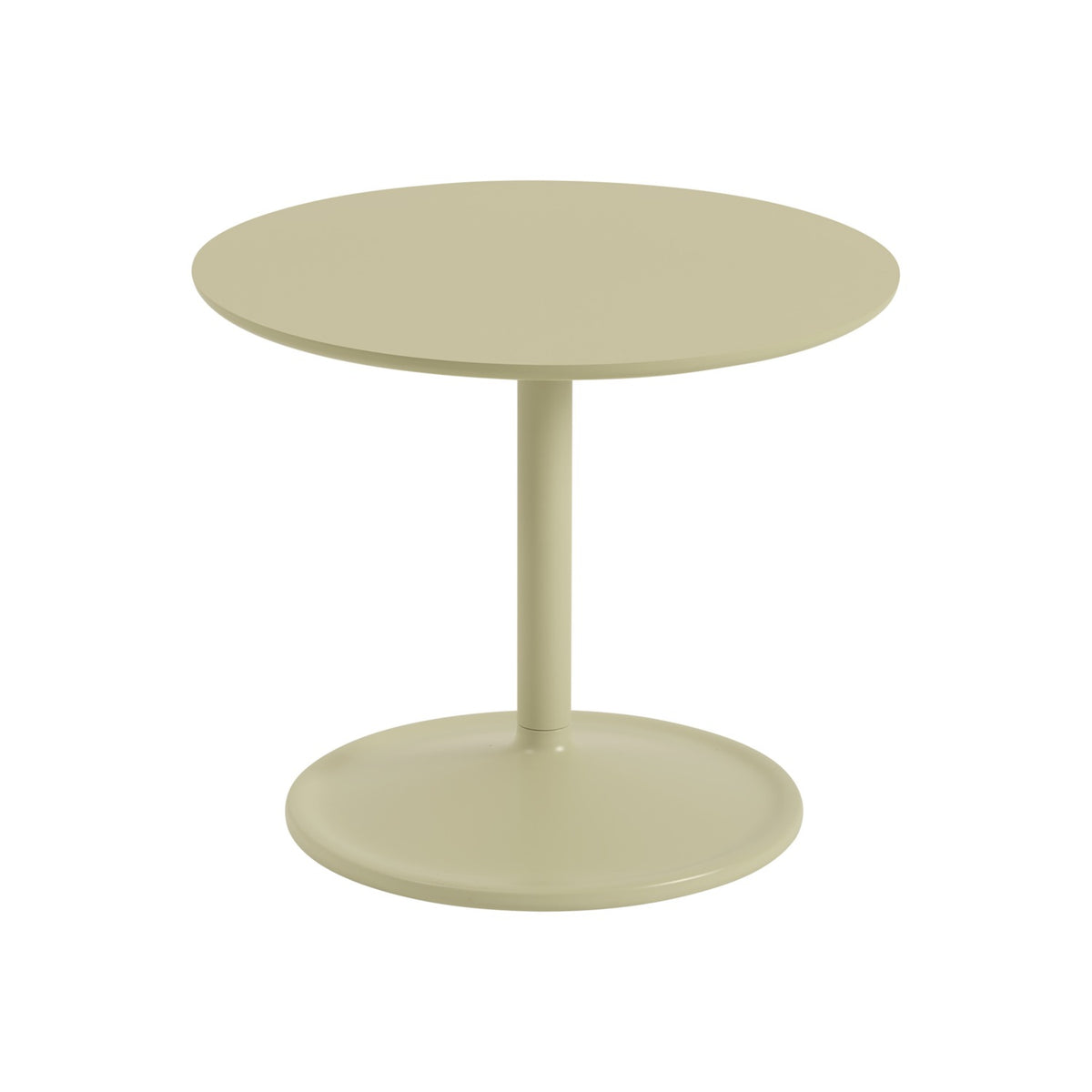 Soft Side Table - Ø 48 × H 40 cm, Beige Green Laminate / Beige Green - Side Tables - Muuto