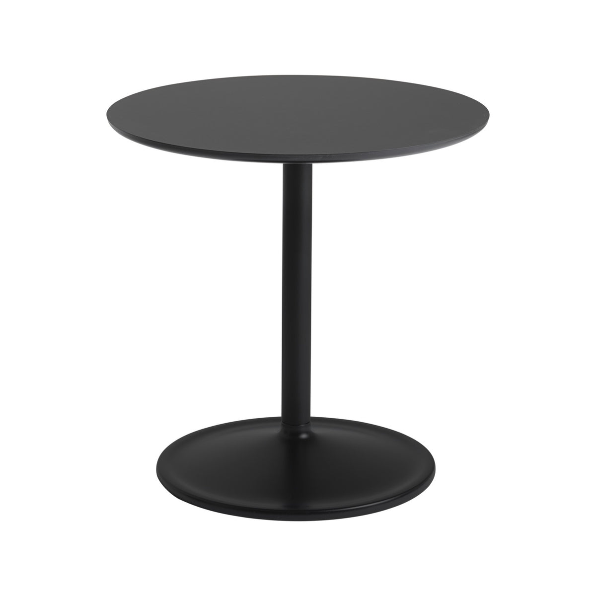 Soft Side Table - Ø 48 × H 48 cm, Black Nanolaminate / Black - Side Tables - Muuto