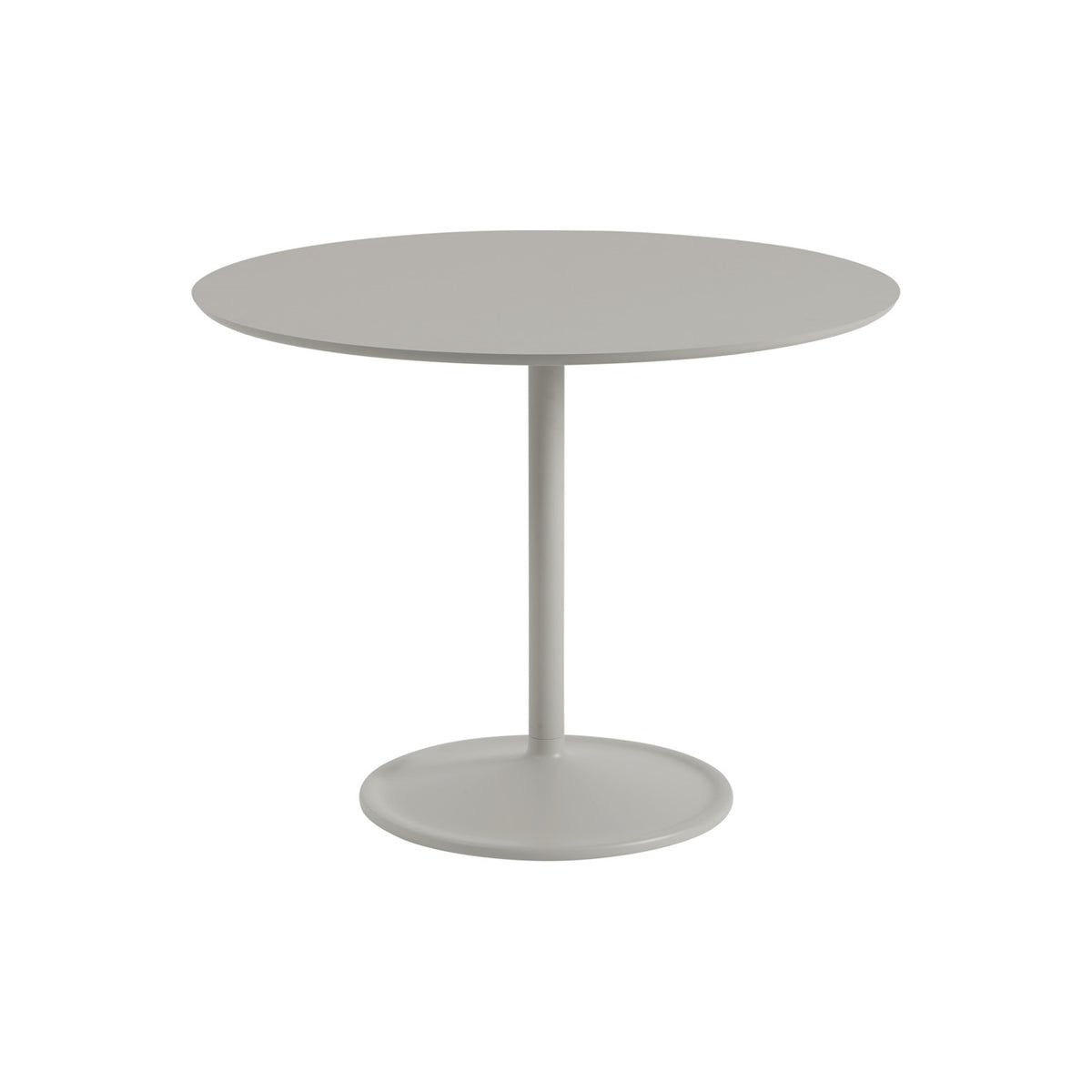 Soft Table Ø 95 - Grey Linoleum / Grey - Dining Tables - Muuto