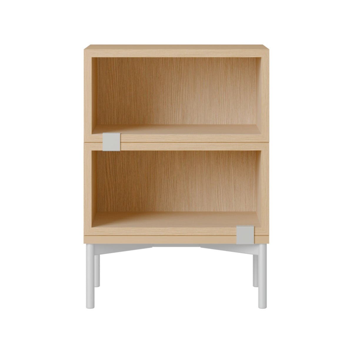 Stacked Bedside Table - Configuration 1, Oak - Side Tables - Muuto
