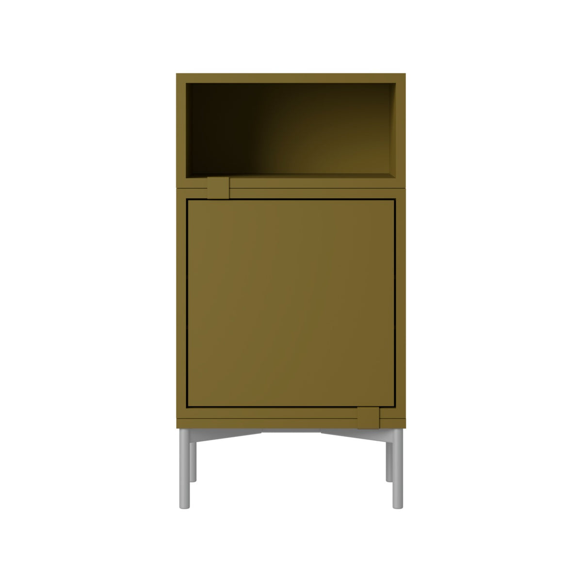 Stacked Bedside Table - Configuration 2, Brown Green - Side Tables - Muuto