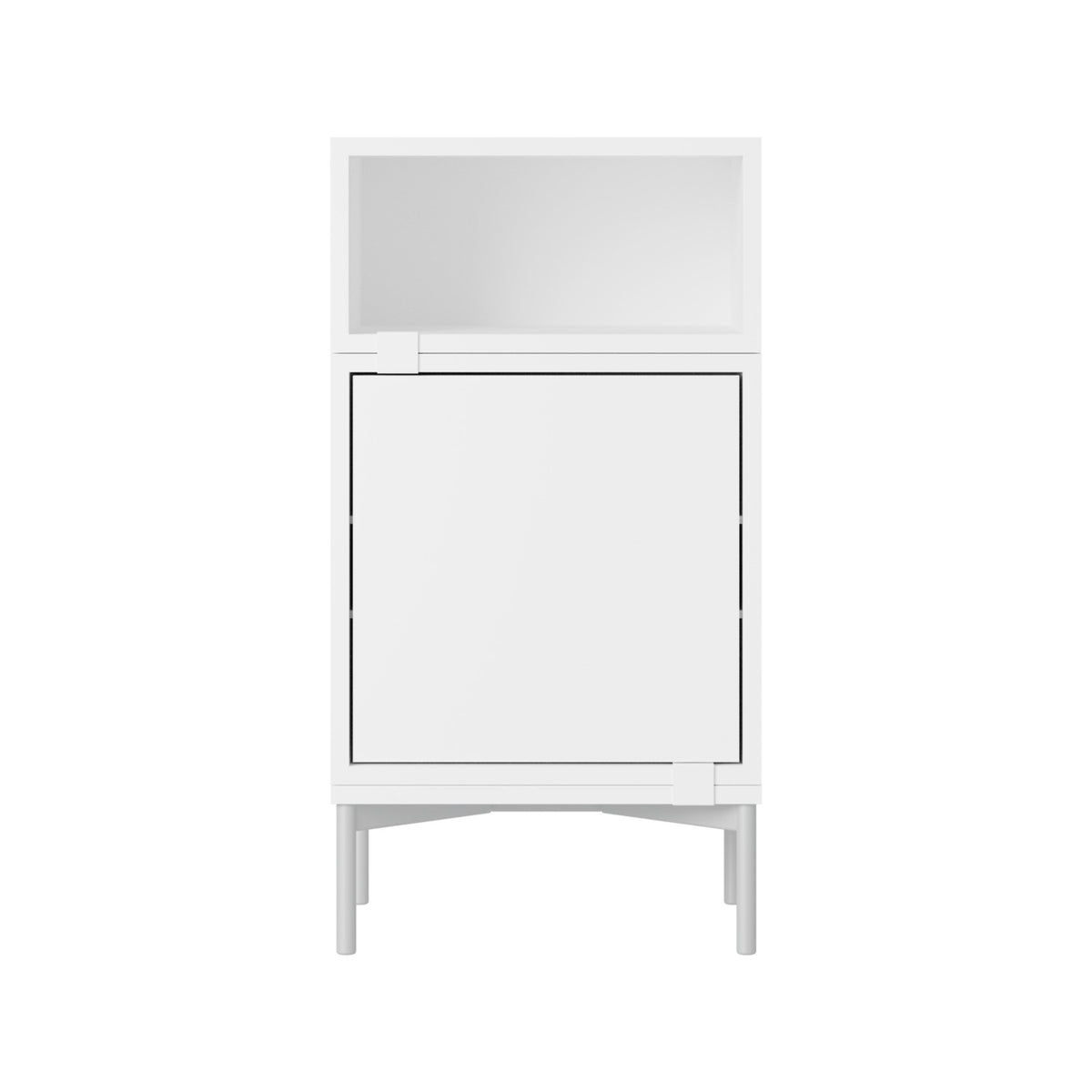 Stacked Bedside Table - Configuration 2, White - Side Tables - Muuto
