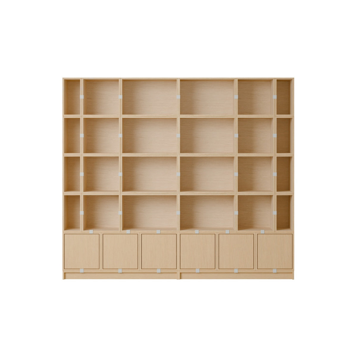 Stacked Bookcase - Configuration 1, Oak - Shelving - Muuto