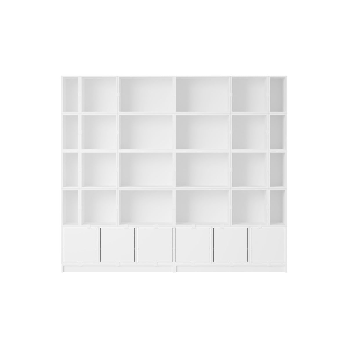 Stacked Bookcase - Configuration 1, White - Shelving - Muuto