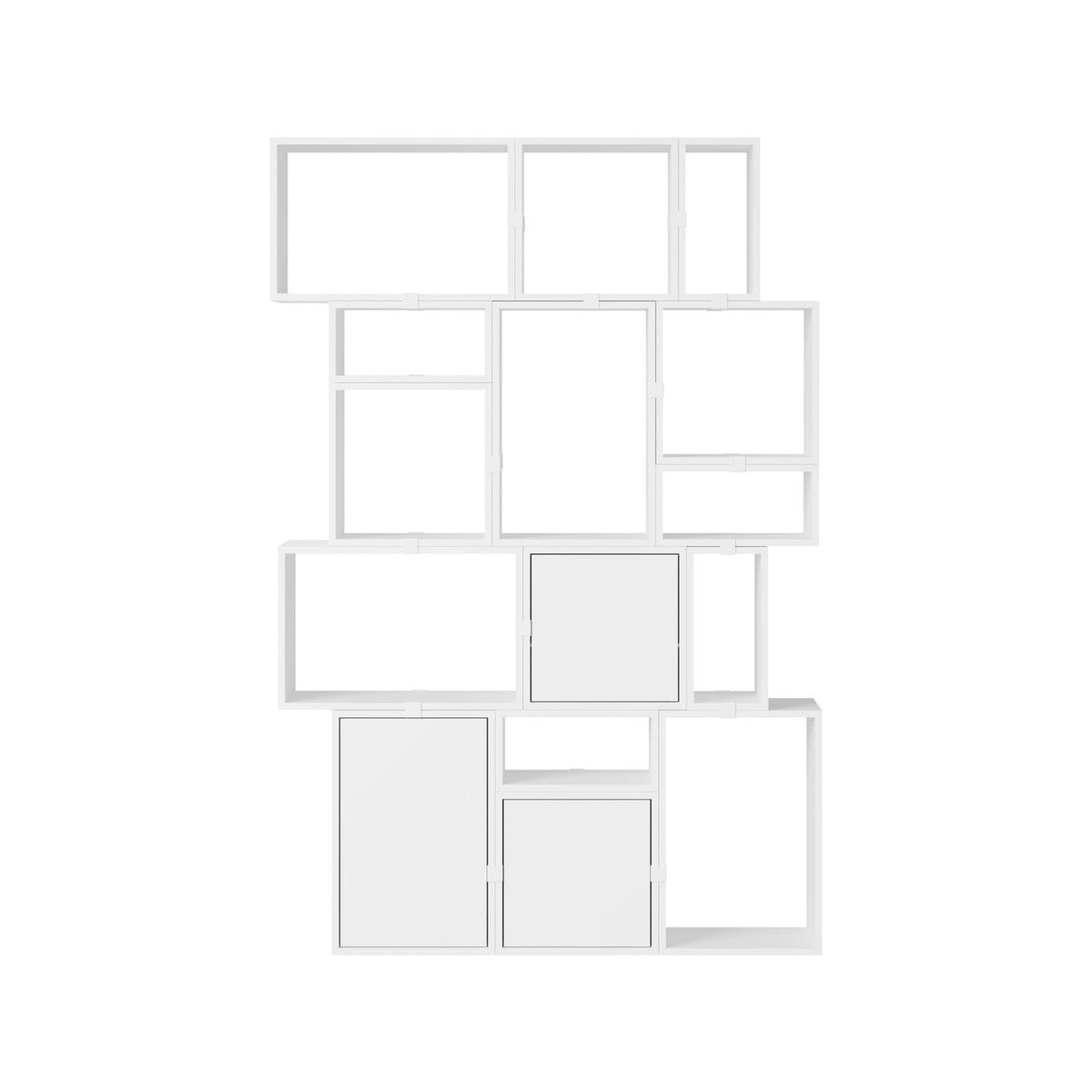 Stacked Bookcase - Configuration 2, White - Shelving - Muuto