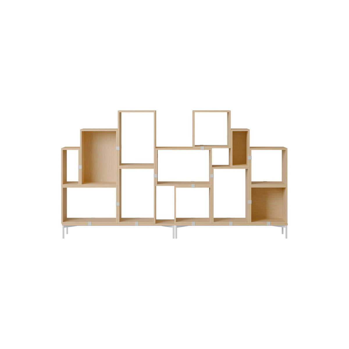 Stacked Bookcase - Configuration 3, Oak - Shelving - Muuto