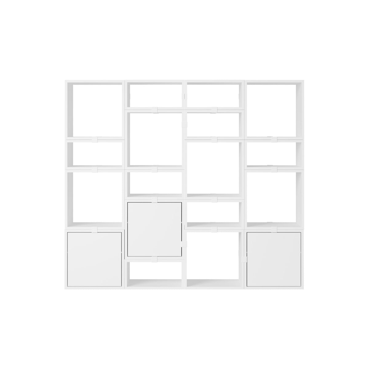 Stacked Bookcase - Configuration 4, White - Shelving - Muuto