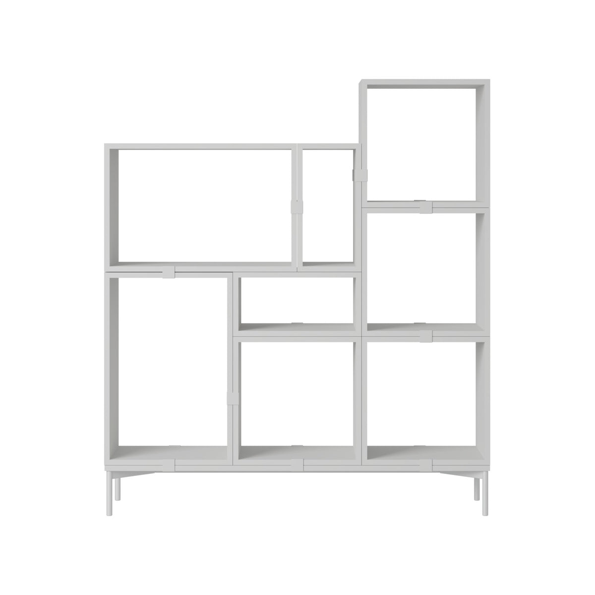 Stacked Bookcase - Configuration 5, Grey - Shelving - Muuto