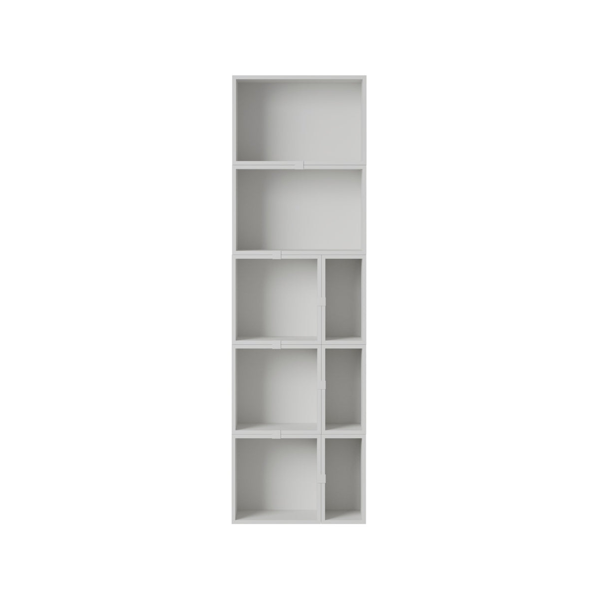 Stacked Bookcase - Configuration 7, Grey - Shelving - Muuto