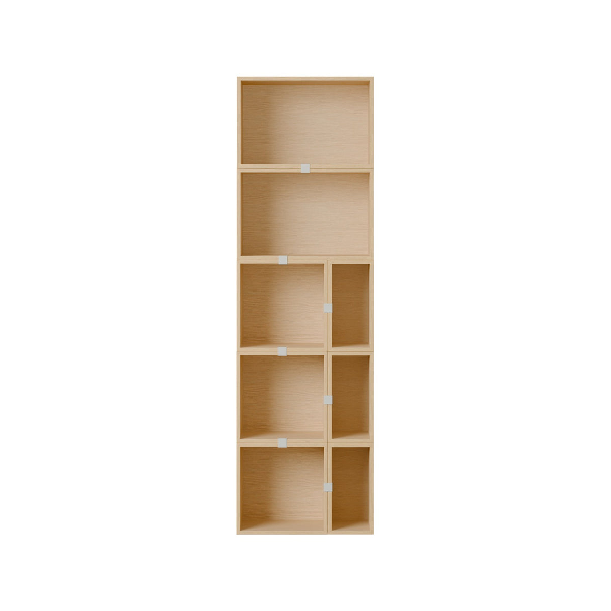 Stacked Bookcase - Configuration 7, Oak - Shelving - Muuto